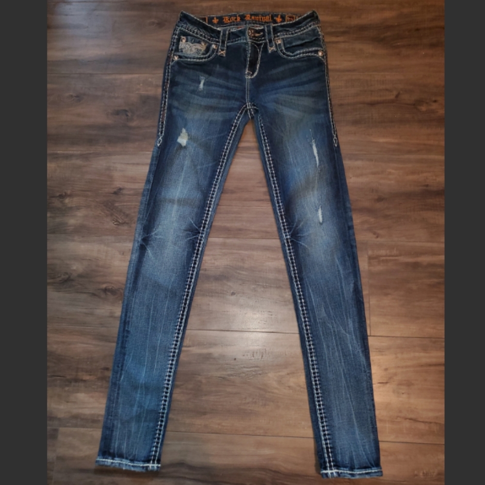 Rock Revival Ripped Jeans